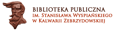 Logo biblioteki w kalwarii zebrzydowskiej