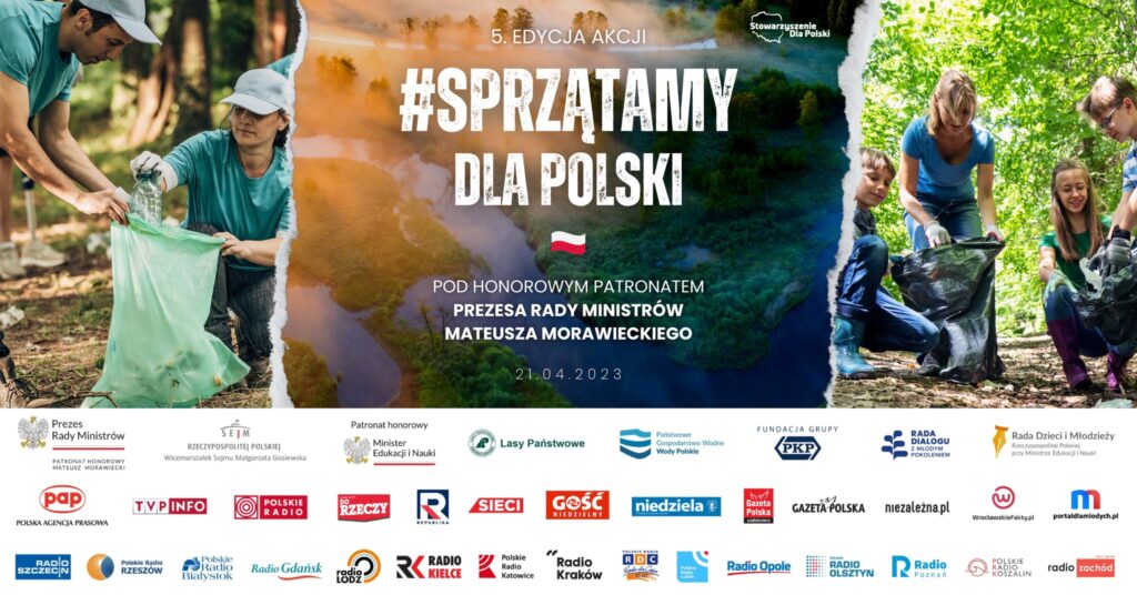Plakat akcji #sprzątamydlaPolski
